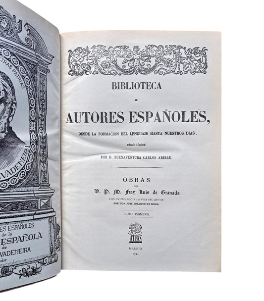 Granada, Fray Luis de.- OBRAS (I - II - III). BIBLIOTECA DE AUTORES ESPAÑOLES