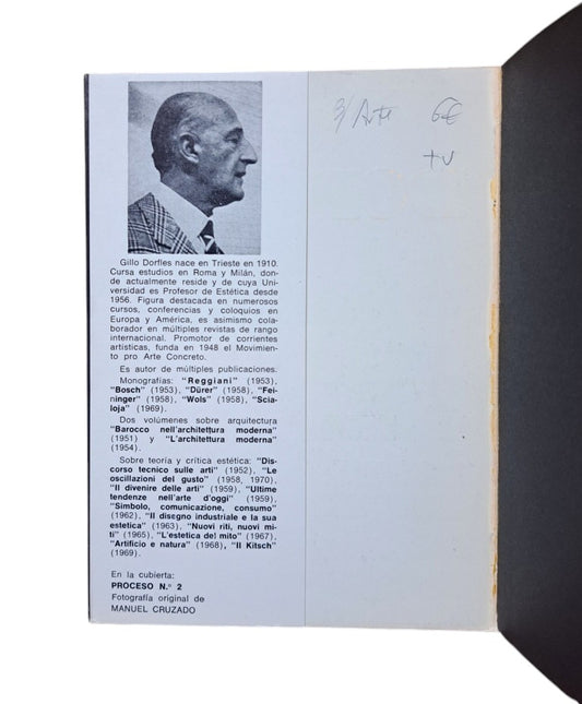 Dorfles, Gillo.- SENTIDO E INSENSATEZ EN EL ARTE DE HOY