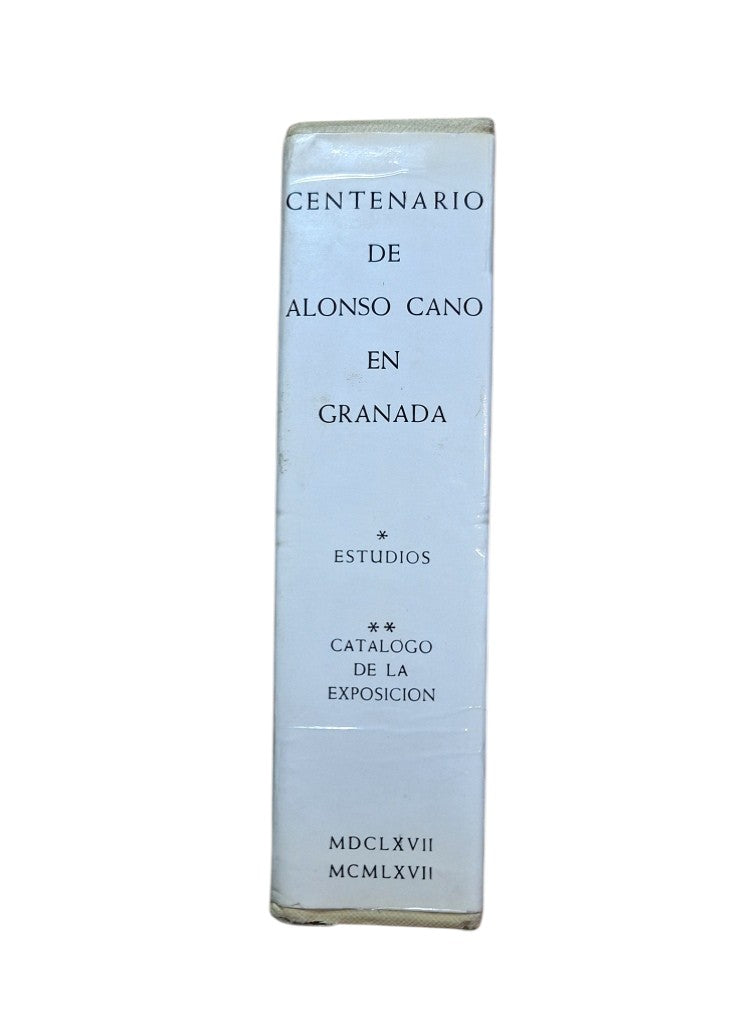 VV.AA.- CENTENARIO DE ALONSO CANO EN GRANADA (I-II) ESTUDIOS + CATÁLOGO DE LA EXPOSICIÓN