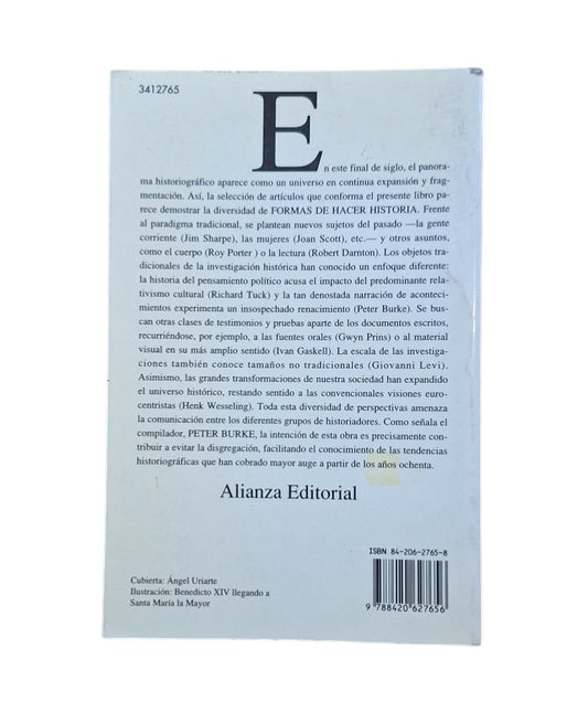 Burke, Peter (ed.).- FORMAS DE HACER HISTORIA