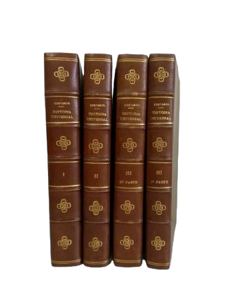 Costanzo, Salvador.- HISTORIA UNIVERSAL, DESDE LOS TIEMPOS MÁS REMOTOS HASTA NUESTROS DÍAS (4 VOLS.)
