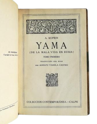 Kuprin, A.- YAMA (DE LA MALA VIDA EN RUSIA)