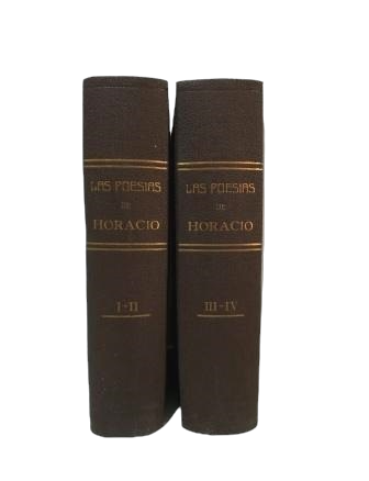 LAS POESÍAS DE HORACIO TRADUCIDAS EN VERSOS CASTELLANOS