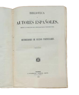 HISTORIADORES DE SUCESOS PARTICULARES (II)