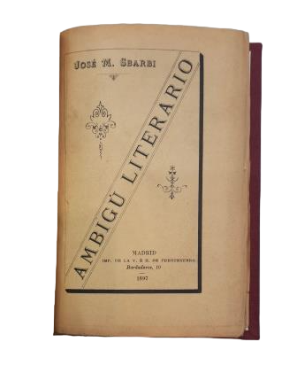 Sbarbi, José María.- AMBIGÚ LITERARIO