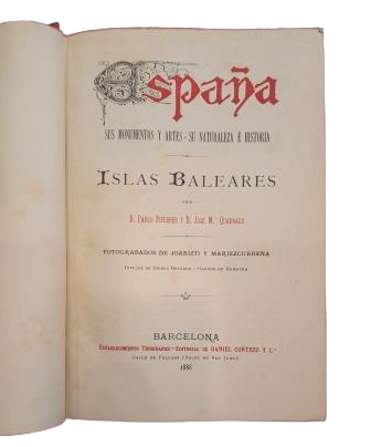 Pablo Piferrer y José Mª Quadrado.- ISLAS BALEARES