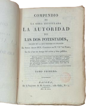 Abate Pey.- LA AUTORIDAD DE LAS DOS POTESTADES (I - II)