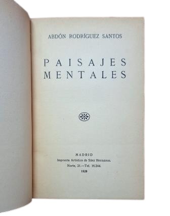 Rodríguez Santos, Abdón.- PAISAJES MENTALES (I-II)
