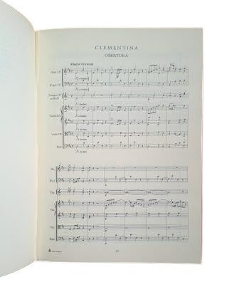 Ramón de la Cruz & Luigi Boccherini.- CLEMENTINA. LIBRETO Y PARTITURA.