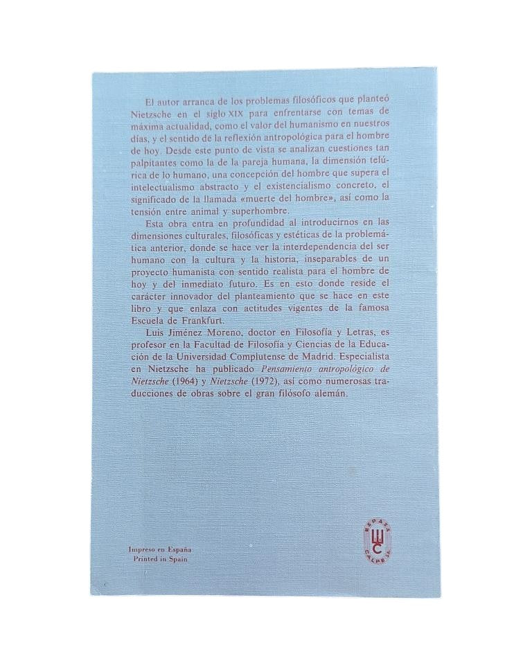 Jiménez Moreno, Luis.- HOMBRE, HISTORIA Y CULTURA