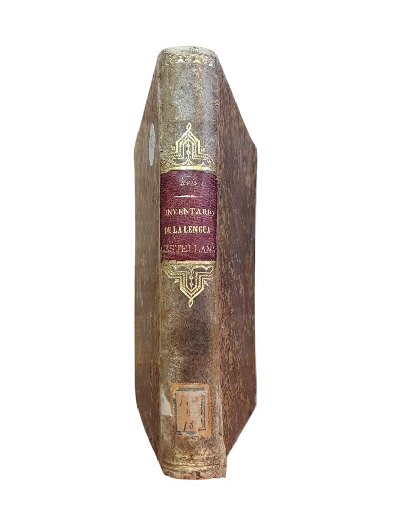Ruiz León, José.- INVENTARIO DE LA LENGUA CASTELLANA. VERBOS.