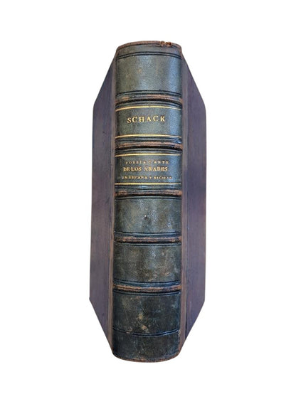 Schack, Adolfo F.- POESÍA Y ARTE DE LOS ÁRABES EN ESPAÑA Y SICILIA. 3 TOMOS EN 1 VOL.