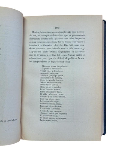 Schack, Adolfo F.- POESÍA Y ARTE DE LOS ÁRABES EN ESPAÑA Y SICILIA. 3 TOMOS EN 1 VOL.