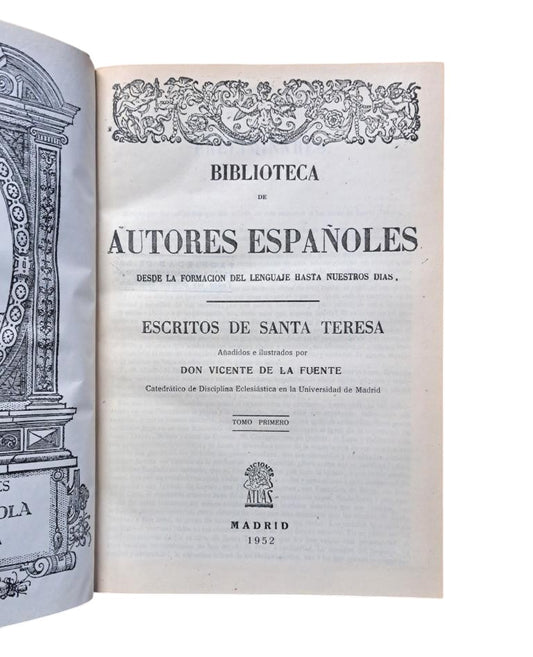 Santa Teresa.- ESCRITOS (I - II) BIBLIOTECA DE AUTORES ESPAÑOLES
