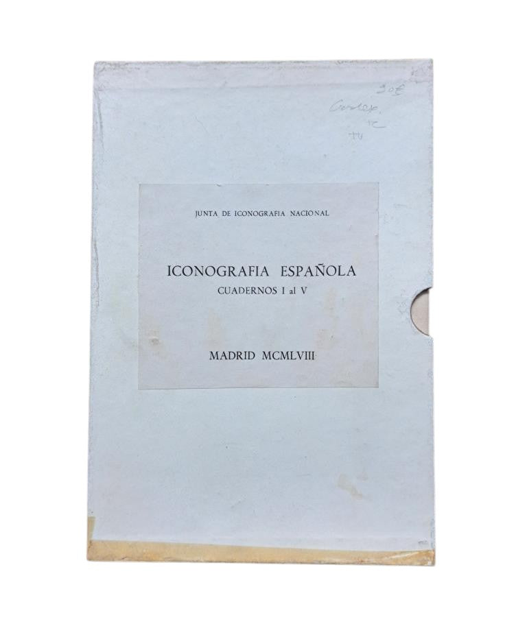 JUNTA DE ICONOGRAFÍA NACIONAL. ICONOGRAFÍA ESPAÑOLA. CUADERNOS I AL V.