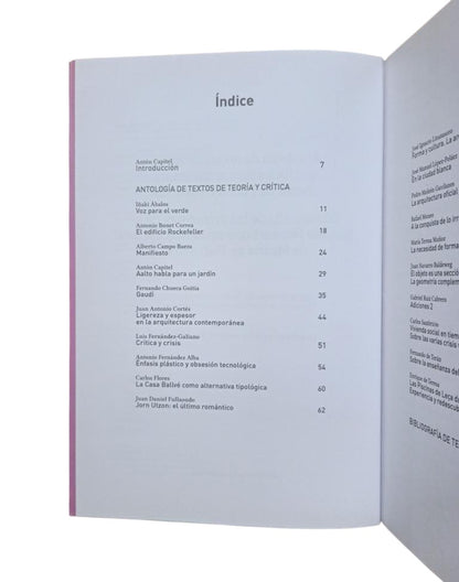 VV.AA.- TEXTOS DE TEORÍA Y CRÍTICA Y BIBLIOGRAFÍA SOBRE ARQUITECTURA MODERNA Y CONTEMPORÁNEA
