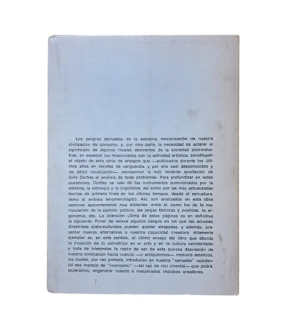 Dorfles, Gillo.- SENTIDO E INSENSATEZ EN EL ARTE DE HOY