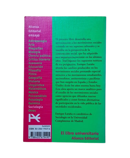 Laraña, Enrique.- LA CONSTRUCCIÓN DE LOS MOVIMIENTOS SOCIALES