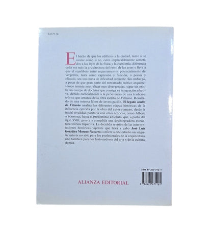 González Moreno-Navarro, J. L.- EL LEGADO OCULTO DE VITRUVIO. SABER CONSTRUCTIVO Y TEORÍA ARQUITECTÓNICA