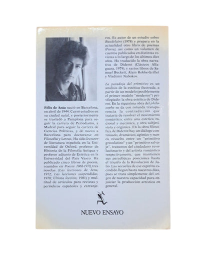 Azúa, Félix de.- LA PARADOJA DEL PRIMITIVO