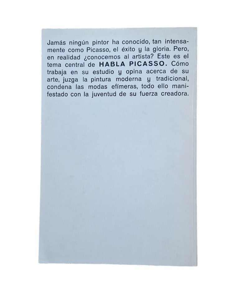 Parmelin, Hélène.- HABLA PICASSO