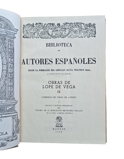 Vega, Lope de.- COMEDIAS DE VIDAS DE SANTOS I