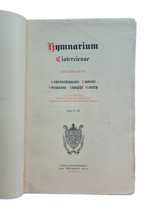 Smets, Josephi.- HYMNARIUM CISTERCIENSE