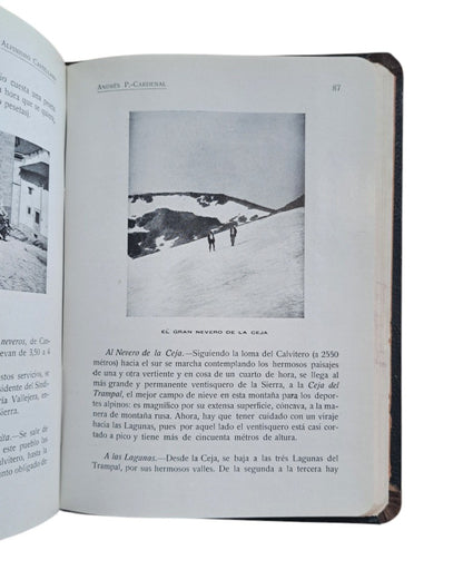 Pérez-Cardenal, A.- ALPINISMO CASTELLANO. GUÍA Y CRÓNICAS DE EXCURSIONES POR LAS SIERRAS DE GREDOS, BÉJAR Y FRANCIA