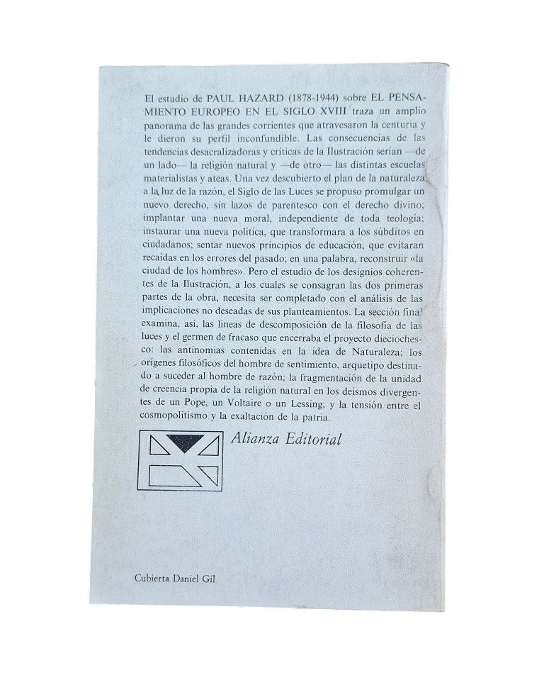 Hazard, Paul.- EL PENSAMIENTO EUROPEO EN EL SIGLO XVIII