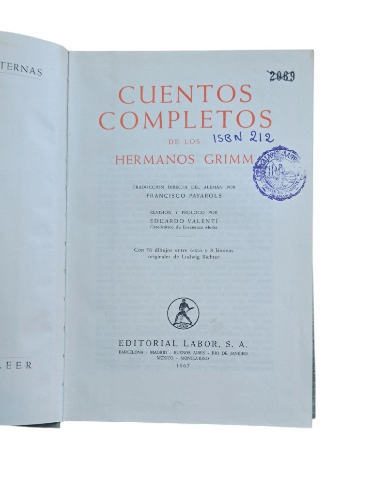 Grimm, Hermanos.- CUENTOS COMPLETOS