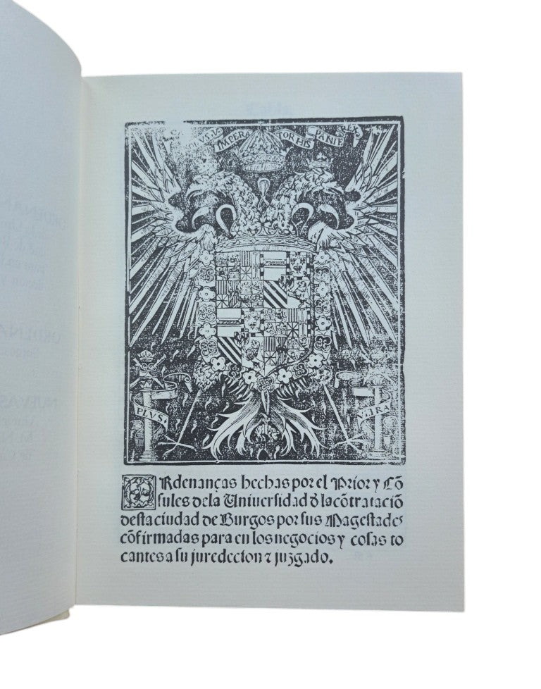 ORDENANZAS DEL CONSULADO DE BURGOS (FACSÍMIL)