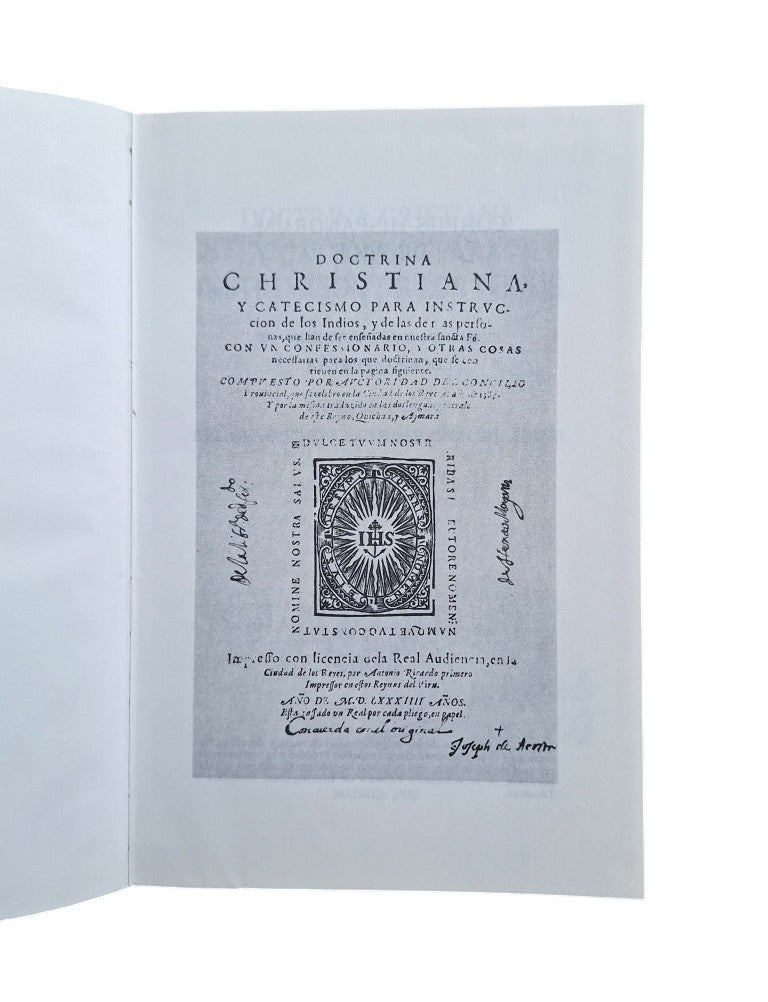 DOCTRINA CRISTIANA Y CATECISMO PARA INSTRUCCIÓN DE LOS INDIOS. INTRODUCCIÓN: DEL GENOCIDIO A LA PROMOCIÓN DEL INDIO.
