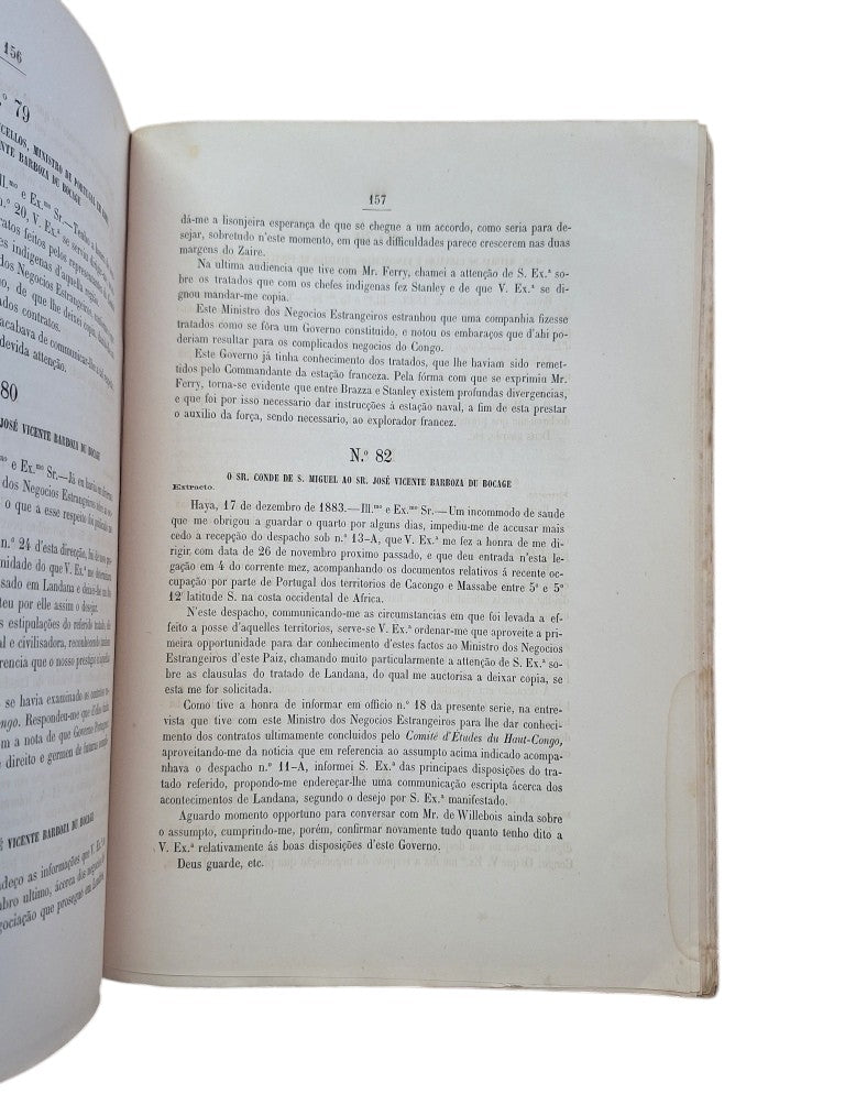 DOCUMENTOS APRESENTADOS ÁS CORTES. QUESTAO DO ZAIRE (1884)
