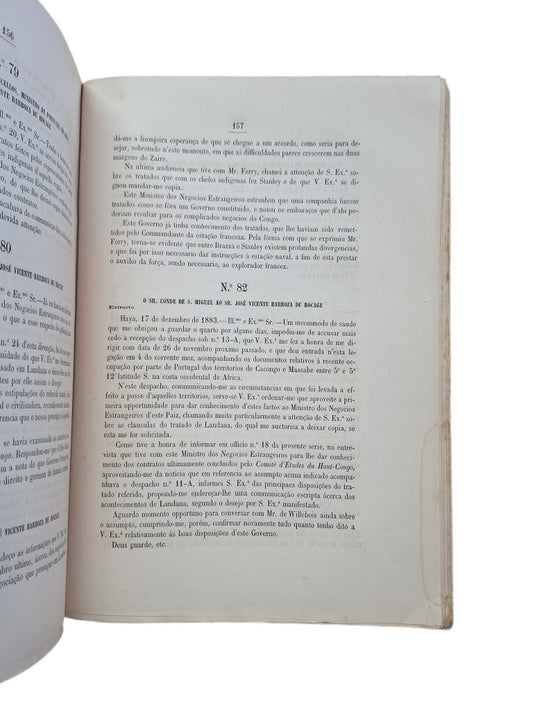 DOCUMENTOS APRESENTADOS ÁS CORTES. QUESTAO DO ZAIRE (1884)