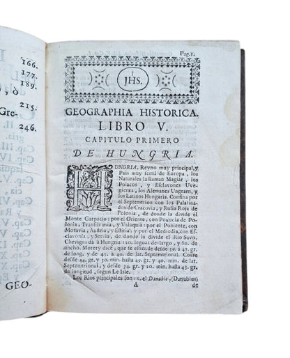 Murillo Velarde, Pedro.- GEOGRAPHIA HISTORICA. DE HUNGRÍA, THRACIA, GRECIA, Y LAS ISLAS ADYACENTES.