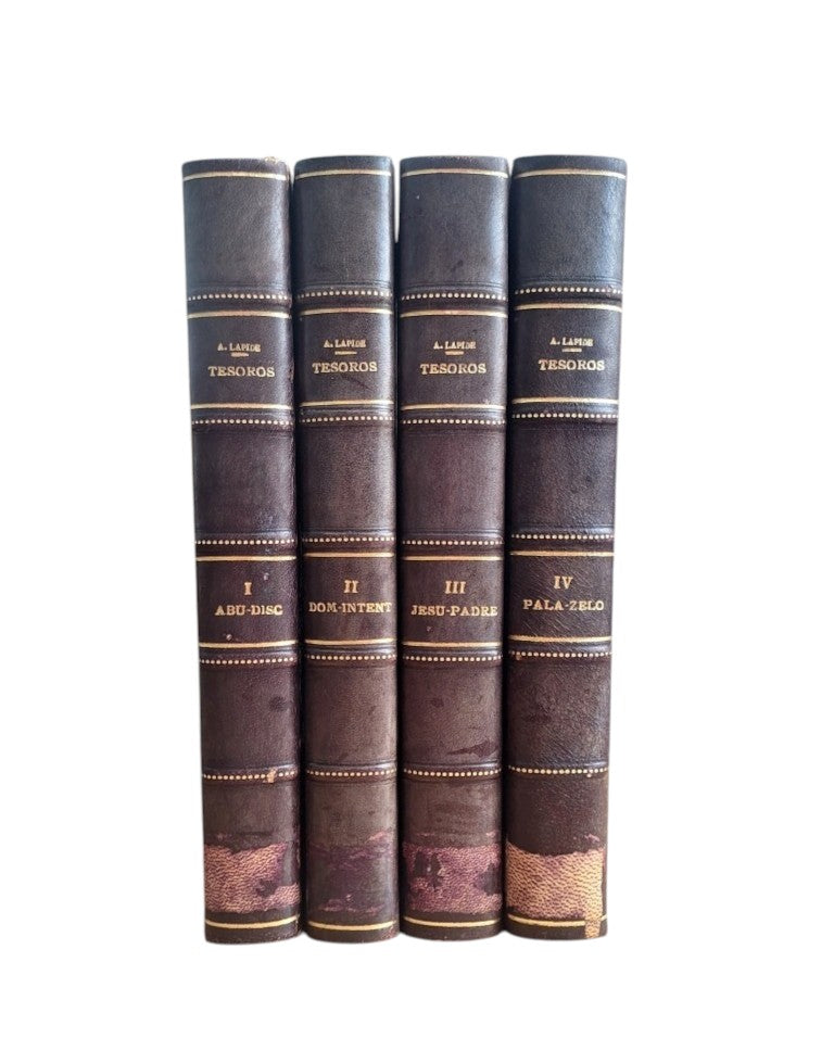 Barbier, Abate.- TESOROS DE CORNELIO A LÁPIDE (4 VOLS.)