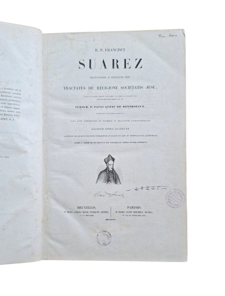 Suarez, R. P. Francisci.- TRACTATUS DE RELIGIONE SOCIETATIS JESUS