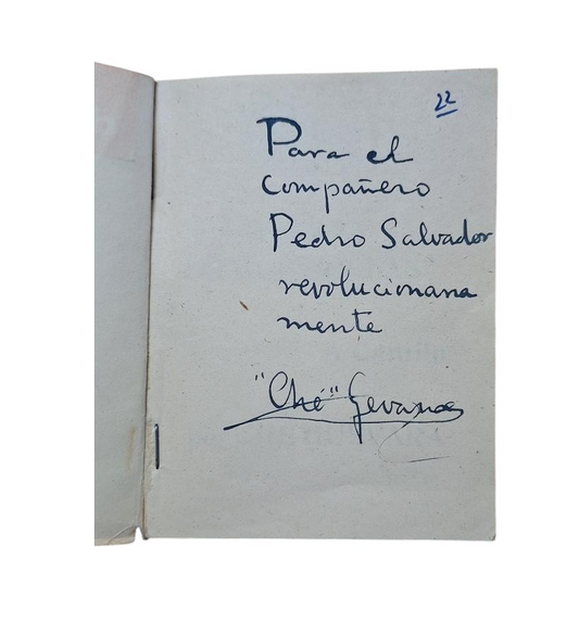 Che Guevara.- LA GUERRA DE GUERRILLAS (Primera edición, Dedicada)