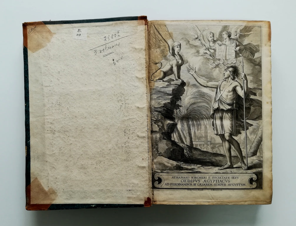 RESTAURACIÓN DE OEDIPUS AEGYPTIACUS.- Athanasius Kircher, Roma, 1652.