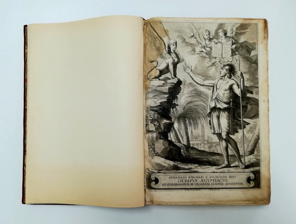 RESTAURACIÓN DE OEDIPUS AEGYPTIACUS.- Athanasius Kircher, Roma, 1652.